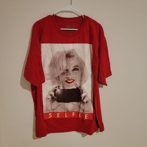 Popular Poison Marilyn Monroe Shirt Mens Size XXL Graphic Tee Abstract Red